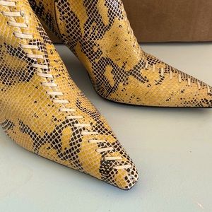 GIANNI BINI Snakeskin Bootie